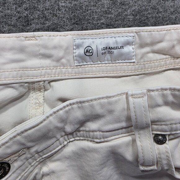 AG Adriano Goldschmied Jeans Mens 40x34 White Everett Slim Straight Stretch - Picture 4 of 10